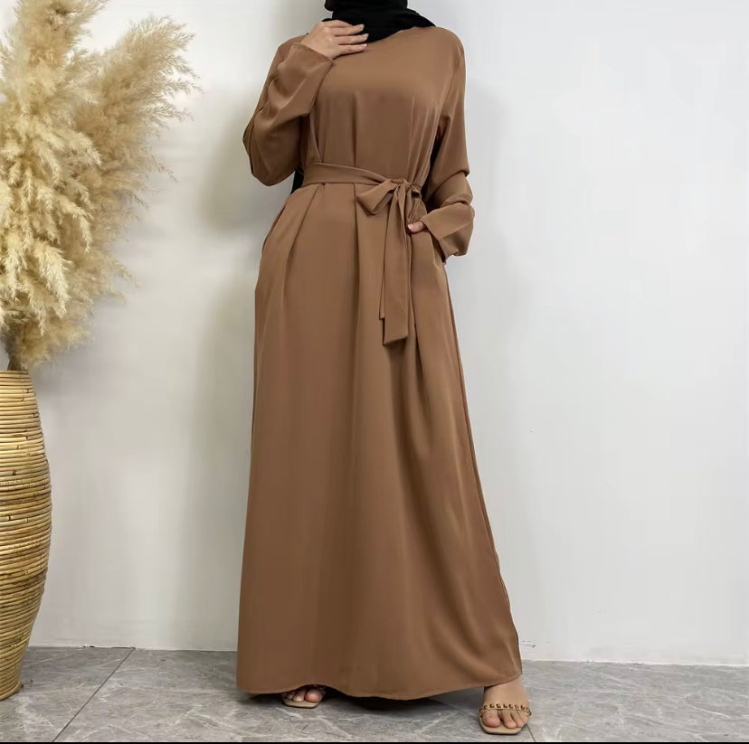 Straight Cut Nida Abaya