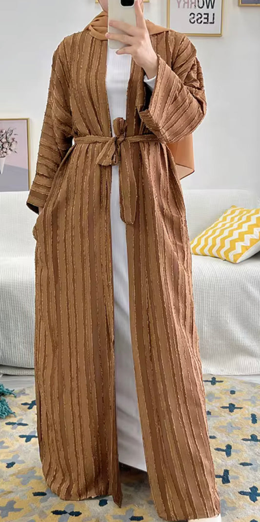 Stripe Open Abaya