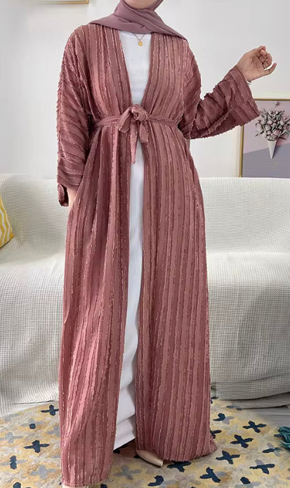 Stripe Open Abaya