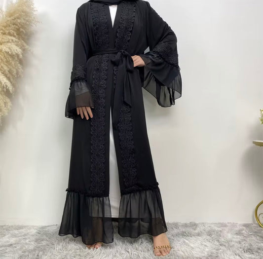 Ayath Open Lace Abaya